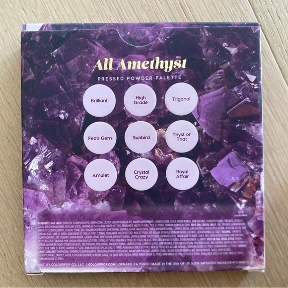 Colourpop All Amethyst Eyeshadow Pressed Powder Palette - Picture 2 of 7